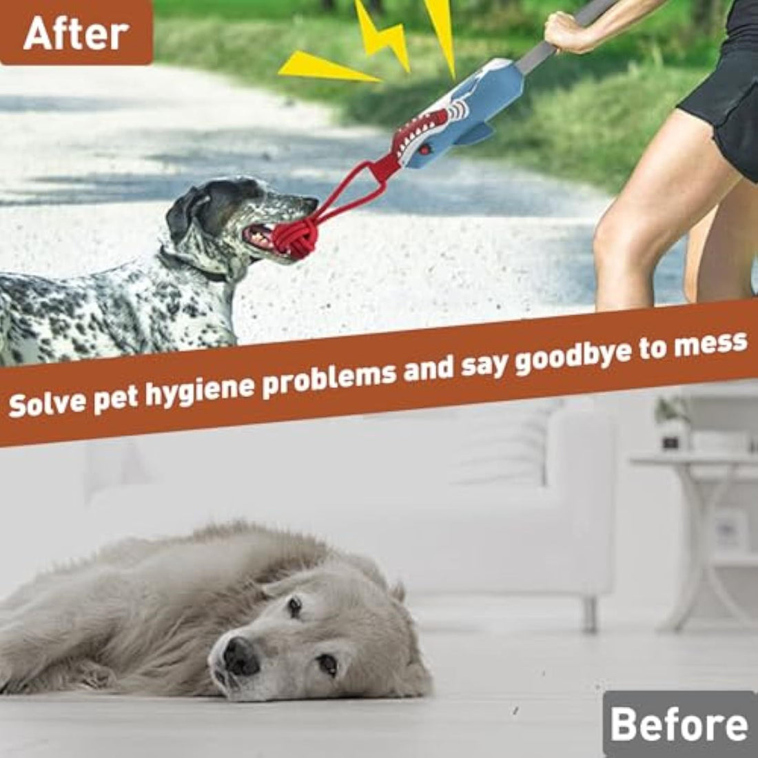 Squeaky Dog Tug Toy Interactive